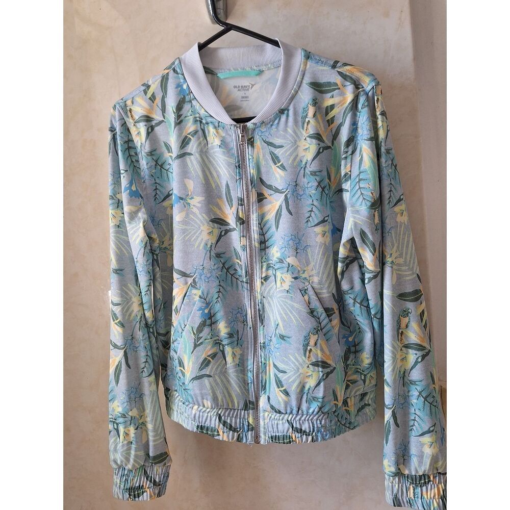 Old Navy Active S Tropical Print Track Jacket